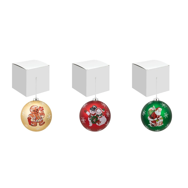Mr. Christmas 6" Shatterproof Ball Ornaments Set