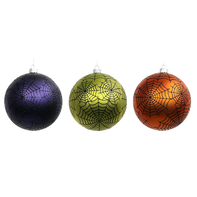 4.75" Spiderweb Ball Ornament Set by Ashland®