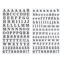 12 Packs: 213 ct. (2556 total) Black Printed Alphabet Stickers by Recollections™