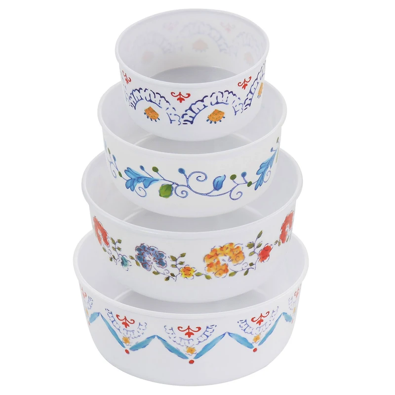 Gibson Home® 8-Piece Anaya Round Nesting Food Storage Set