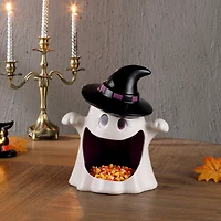 Mr. Halloween 12“ Motion Activated Ceramic Ghost Candy Bowl