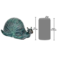 Design Toscano 14" Cast Bronze Land Snail Garden Statue
