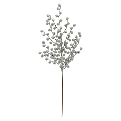 27" Silver Glitz Berry Stem by Ashland®