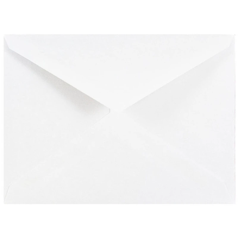 JAM Paper 4Bar A1 White Invitation Envelopes with V-Flap, 100ct.