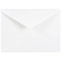 JAM Paper 4Bar A1 White Invitation Envelopes with V-Flap, 100ct.