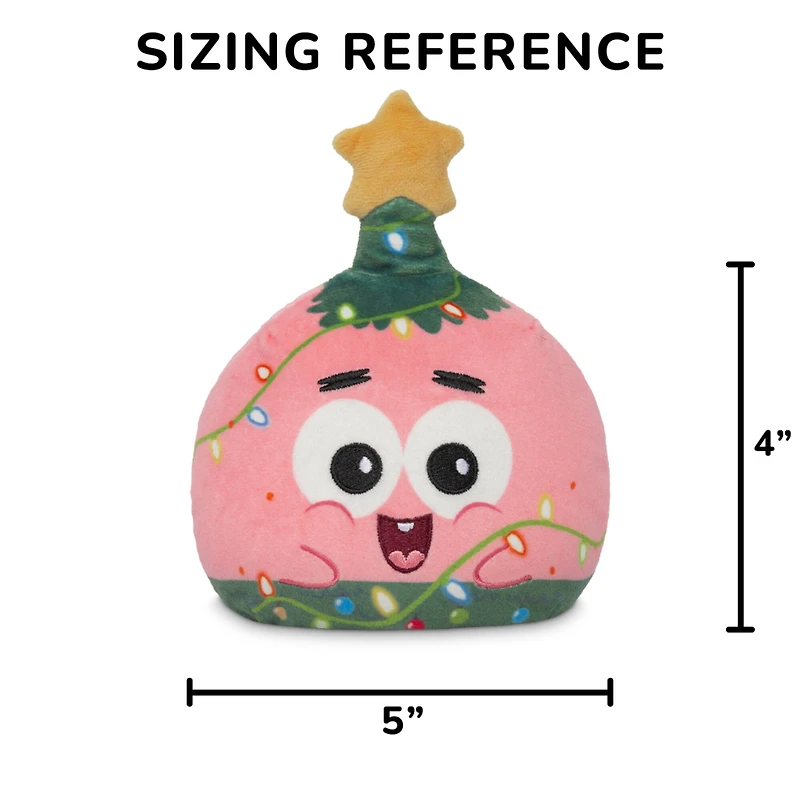 4" Patrick Pink & Present Holiday Reversible Plushie