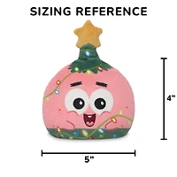4" Patrick Pink & Present Holiday Reversible Plushie