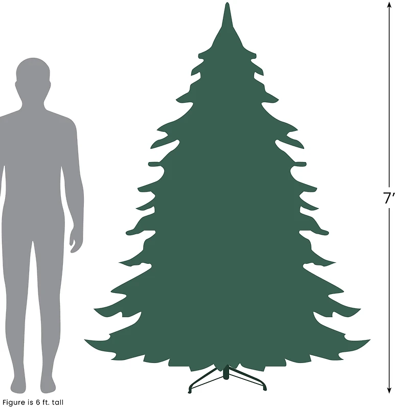 7ft. Pre-Lit Real Touch™ Blue Spruce Artificial Christmas Tree, Clear Lights