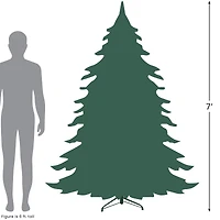 7ft. Pre-Lit Real Touch™ Blue Spruce Artificial Christmas Tree, Clear Lights