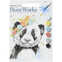 Dimensions® PaintWorks™ Panda Paint-by-Number Kit