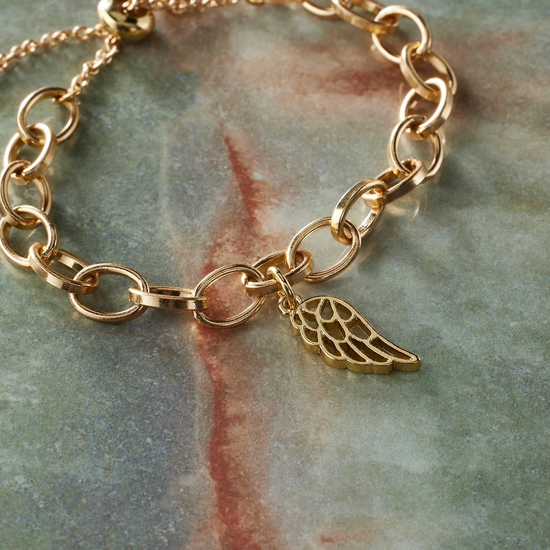 14K Gold Plated Wing Charm by Bead Landing™
