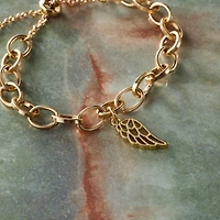 14K Gold Plated Wing Charm by Bead Landing™