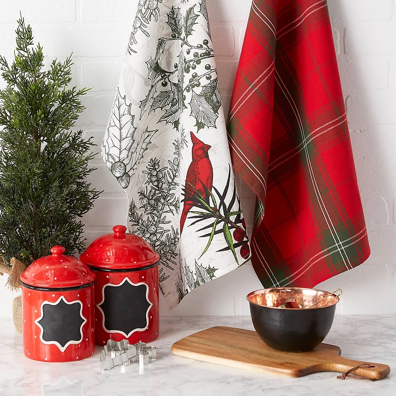 DII® Holiday Botanical Dishtowel Set