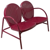 42" Mulberry Retro Tulip Outdoor Loveseat