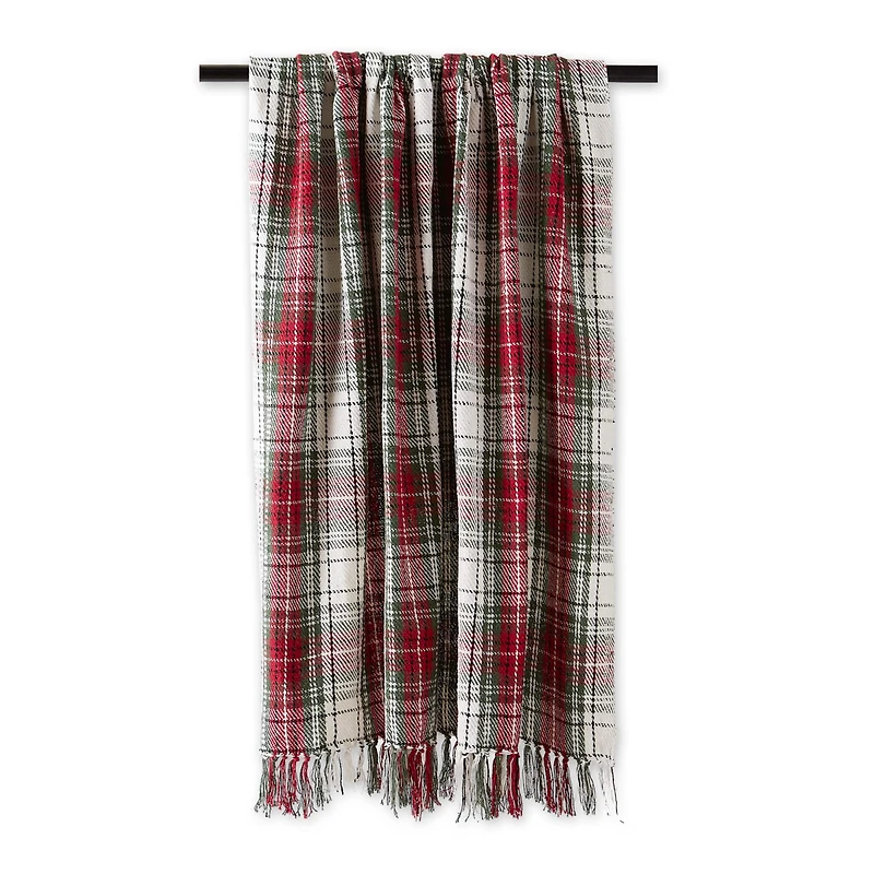 DII® Christmas Plaid Recycled Cotton Throw