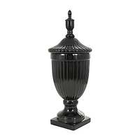 Black Ceramic Decorative Jar