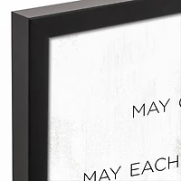 Home Wishes 16" x 20" Black Framed Canvas