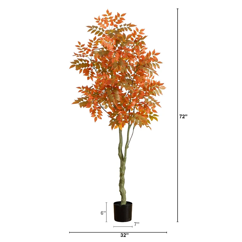 6ft. Autumn Sumac Artificial Fall Tree