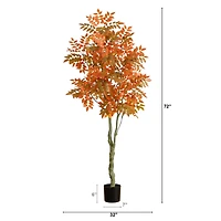 6ft. Autumn Sumac Artificial Fall Tree
