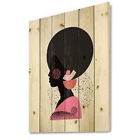 Designart - Ethnic Geometric Silhouette of Afro American I