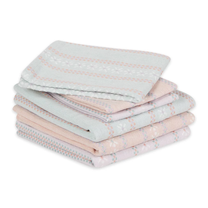 Daisy Dobby Dishtowel & Dishcloth (Set of 6)
