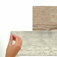 Roommates Distressed Barn Wood Plank Peel & Stick Giant Wall Decals
