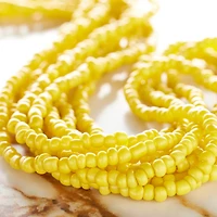 Yellow Glass Rondelle Seed Beads, 6/0 by Bead Landing™
