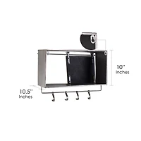 Rustic Sliding Barn Door Coat & Towel Rack