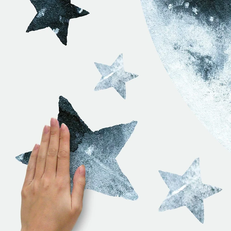 RoomMates Moon Glow In The Dark Peel & Stick Giant Decals