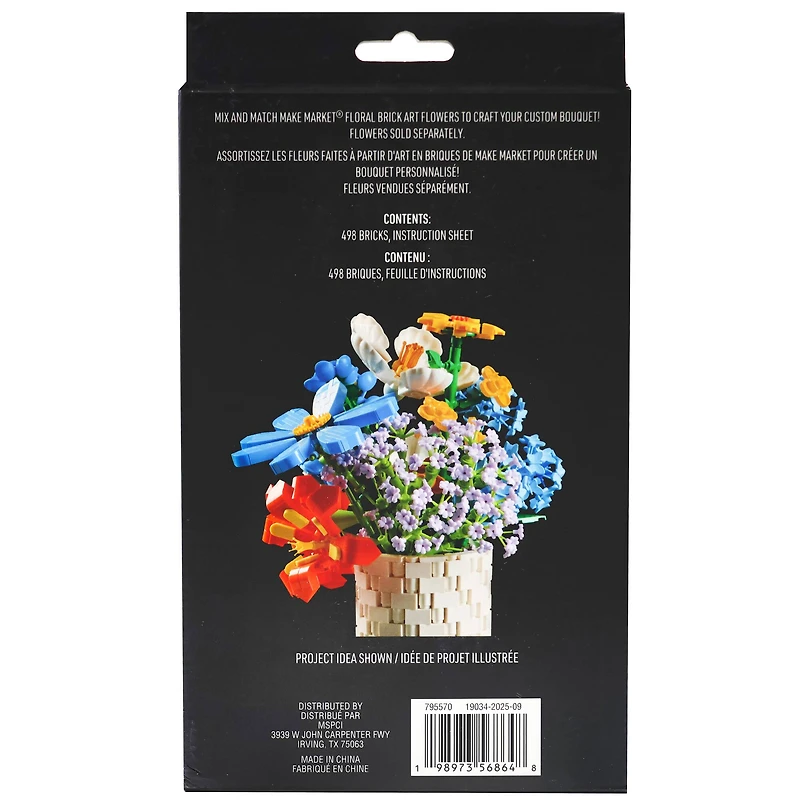 White Vase Brick Art Kit by Make Market®