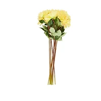 31.5" Yellow Dahlia Artificial Flower Stem, 8ct.