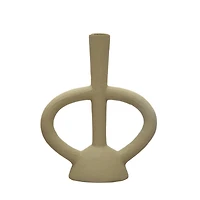 Hello Honey® 10" Ivory Modern Sculptural Taper Candle Holder