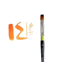 Golden Taklon Short Handle Flat Shader Brush by Artist's Loft™ Vienna