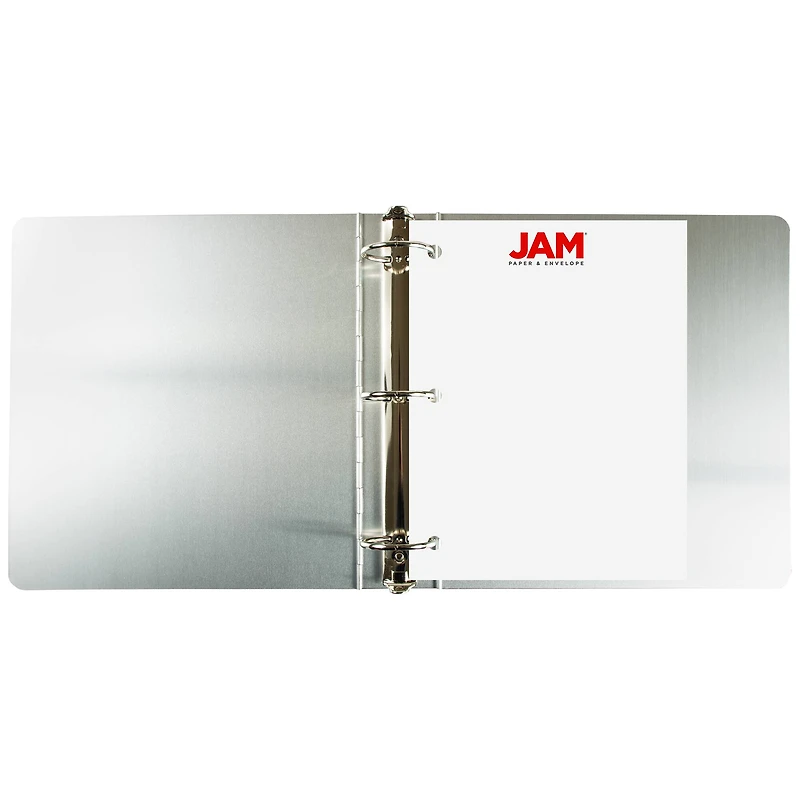 JAM Paper 2" Silver Aluminum 3-Ring Binder