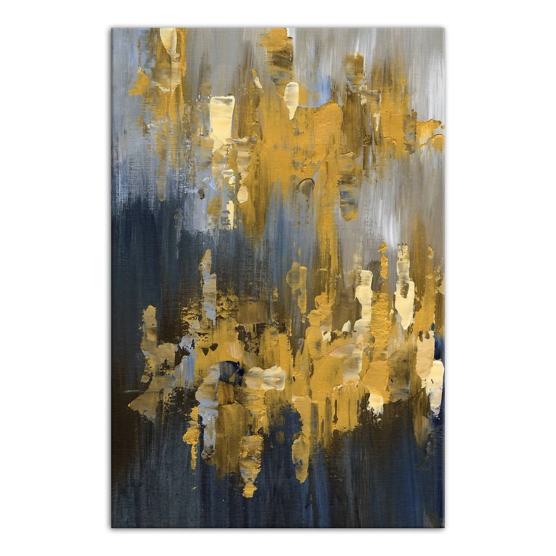 Gold And Glam Abstract 24" x 36" Canvas Wall Art