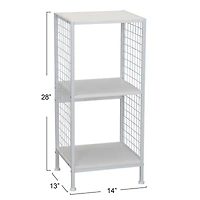 Household Essentials 28" Trellis 2 Compartment Storage Bookshelf