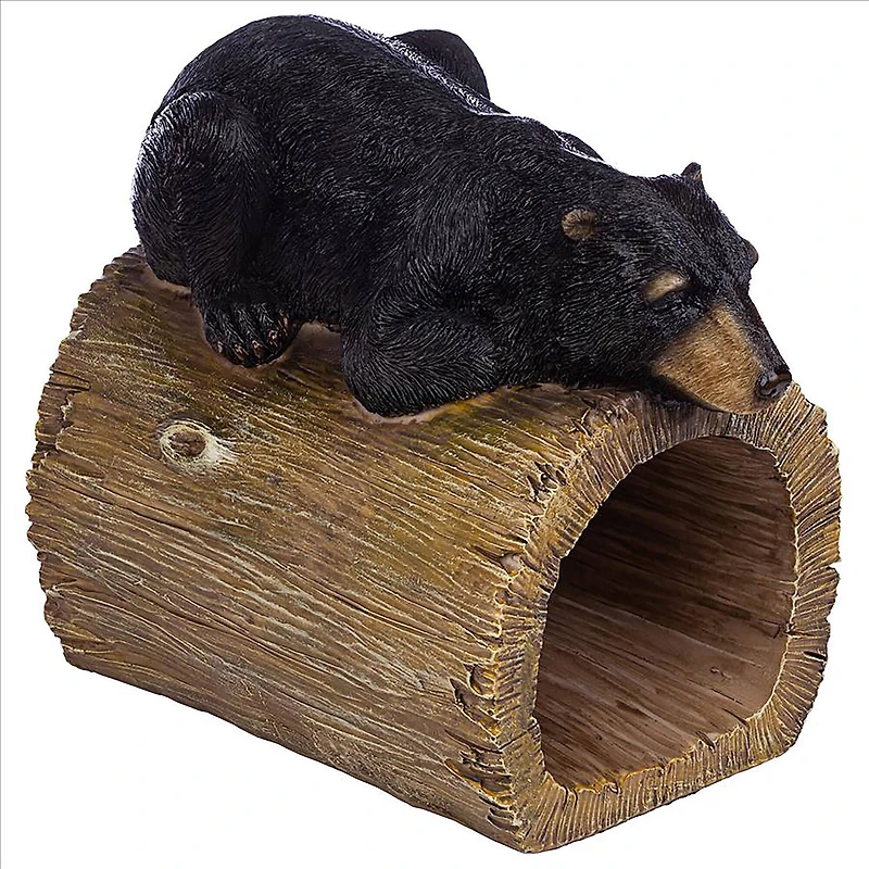 Design Toscano 9" Black Bear Gutter Guardian Downspout Statue