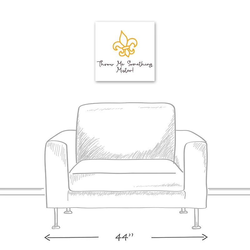 Throw Me Something Canvas Wall Art