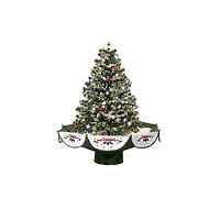 2.5ft. Pre-Lit Musical Snowing Artificial Christmas Tree, White LED Lights