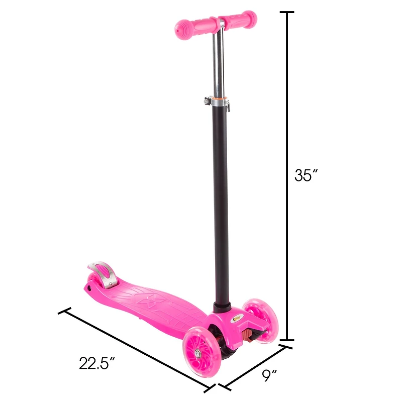 Toy Time Pink Beginner 3-Wheel Scooter