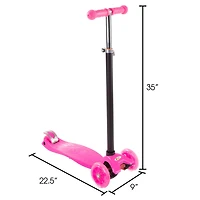 Toy Time Pink Beginner 3-Wheel Scooter