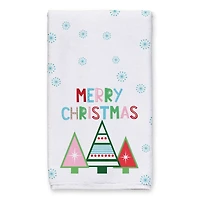 Merry Christmas Trees Tea Towel Set