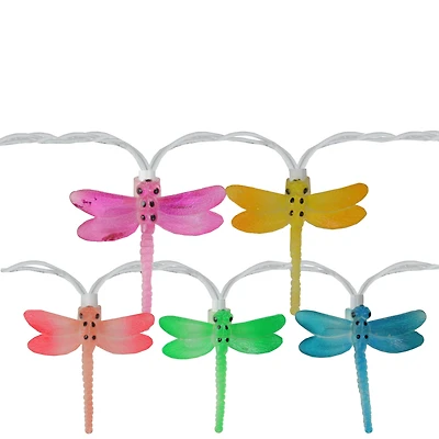 10ct. Multicolored Dragonfly Outdoor Patio Lights