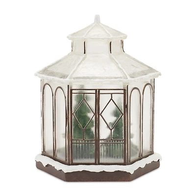 9" Winter Gazebo LED Tabletop Town Décor