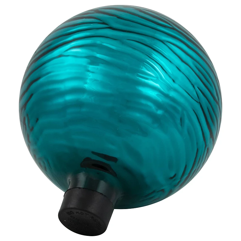 10" Turquoise Wave Outdoor Garden Gazing Ball