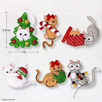Bucilla® Frisky Kitties Felt Ornament Kit