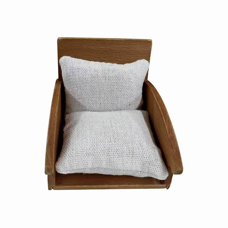 Miniature Brown & Ivory Puff Chair by Make Market®