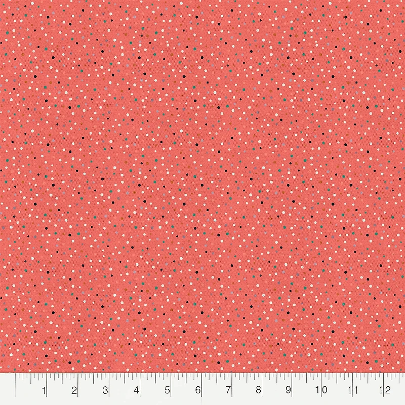 Fabric Editions Pink Ditsy Dot Cotton Fabric