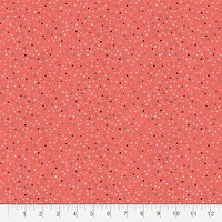Fabric Editions Pink Ditsy Dot Cotton Fabric