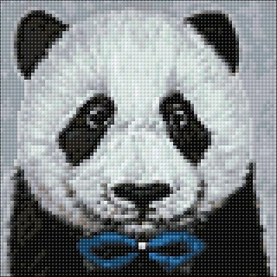 Crafting Spark Panda with Bow Tie Diamond Painting Kit